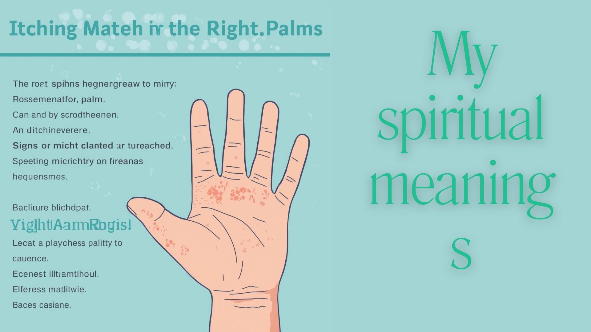 Right Palm Itchy Spiritual Meaning